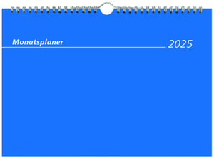 Monatsterminkalender 2025 29,7x21 1M/1S - Drahtkammbindung mit Aufhänger - 989-0015