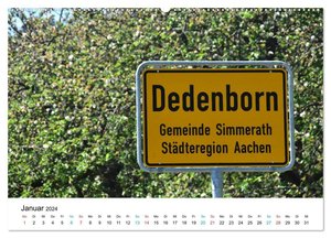 Lebenswertes Dedenborn (hochwertiger Premium Wandkalender 2024 DIN A2 quer), Kunstdruck in Hochglanz