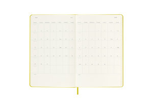Moleskine 12 Monate Tageskalender - Color 2023, Large/A5, Strohgelb