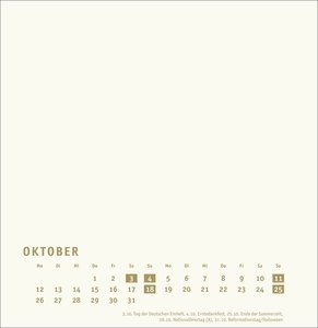Premium-Bastelkalender gold groß 2026