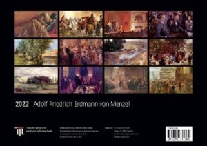Adolf Friedrich Erdmann von Menzel 2022 - Black Edition - Timokrates Kalender, Wandkalender, Bildkalender - DIN A4 (ca. 30 x 21 cm)