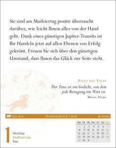 Widder Sternzeichenkalender 2023: Tagesabreißkalender. Mini-Tischkalender 2023 mit täglichem Horoskop. Kleiner Kalender mit täglichem Blick in die Sterne.