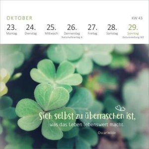 Mini-Wochenkalender Ein Jahr voll Glück 2023