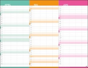 3-Monats-Familienplaner Kalender 2022