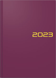 Tageskalender Modell 795, 2023, Balacron-Einband bordeaux