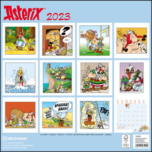 Asterix 2023 - Wand-Kalender - Broschüren-Kalender - 30x30 - 30x60 geöffnet - Cartoon