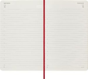 Moleskine 12 Monate Tageskalender 2024, Large/A5, Scharlachrot
