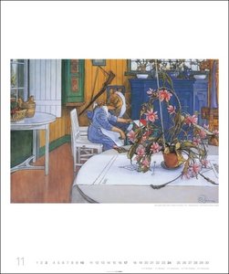 Carl Larsson Edition-Kalender 2024. Eindrucksvoller Kunstkalender im Großformat mit farbenfrohen Aquarellen des schwedischen Künstlers. Jahres-Wandkalender 2024 für Kunstliebhaber. 46x55 cm