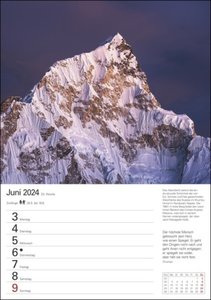Berge Wochenplaner 2024. Landschafts-Wandkalender zum Aufhängen und Eintragen mit 53 atemberaubenden Bergpanoramen. Terminkalender 2024 Wand. 25 x 35,5 cm