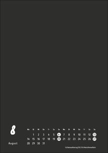 Bastelkalender 2023 schwarz A4. Blanko-Kalender zum Basteln und Bemalen mit extra Titelblatt für eine persönliche Gestaltung. Foto- und Bastelkalender 2023