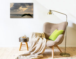 Premium Textil-Leinwand 75 cm x 50 cm quer Ein Motiv aus dem Kalender Strandimpressionen von der Nordsee