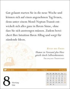 Steinbock Sternzeichenkalender 2023: Tagesabreißkalender. Mini-Tischkalender 2023 mit täglichem Horoskop. Kleiner Kalender mit täglichem Blick in die Sterne.