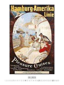 Schiffsplakate 2023 - Bildkalender 42x56 cm - Ship Posters - Wandkalender - Alpha Edition - Kunst - Nostalgie