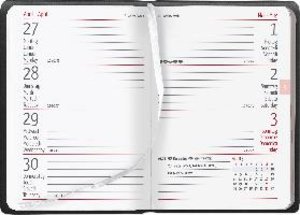 Taschenkalender Buch Tucson schwarz 2023 - Büro-Kalender 8x11,5 cm - 1 Woche 2 Seiten - 144 Seiten - Notiz-Heft - Alpha Edition