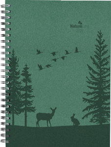Alpha Edition - Wochenplaner Nature Line Forest 2025 Taschenkalender, 15x21cm, Kalender mit 128 Seiten, Notizbereich, Adressteil, Monatsübersicht und internationales Kalendarium