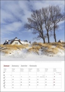 Deutschlands Küsten Kalender 2023. Fotokalender deutscher Strände mit Platz für Notizen. Terminplaner und Blickfang. Naturkalender mit hochwertigen Fotos.