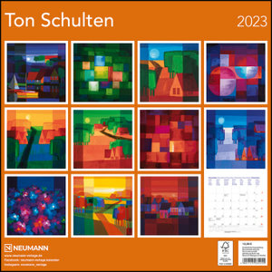 Ton Schulten 2023 - Wand-Kalender - Broschüren-Kalender - 30x30 - 30x60 geöffnet - Kunst-Kalender
