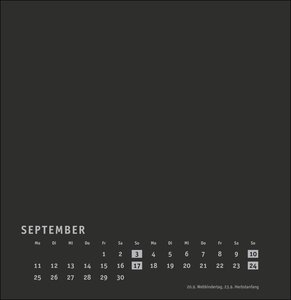 Premium-Bastelkalender schwarz groß 2023