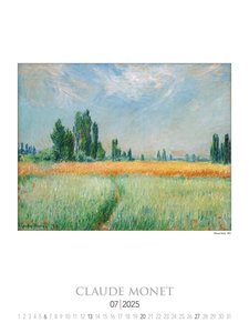 Claude Monet 2025 - Bild-Kalender 42x56 cm - Kunst-Kalender - Wand-Kalender - Malerei - Alpha Edition