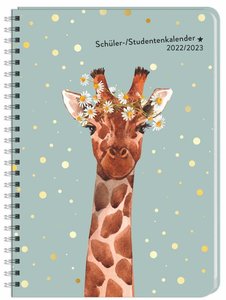 Giraffe Schüler-/Studentenkalender A5 2023