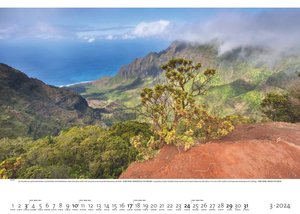 Paradiese auf Erden 2024 - Bildkalender 70x50 cm - Natur & Landschaft - hochwertiger Wandkalender XXL im Querformat - Posterkalender