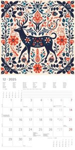 Tribal Art 2025 - Broschürenkalender 30x30 cm (30x60 geöffnet) - Kalender mit Platz für Notizen - Tribal Art - Bildkalender - Planer