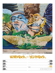 Street Art - Graffiti - Wochenplaner Kalender 2024