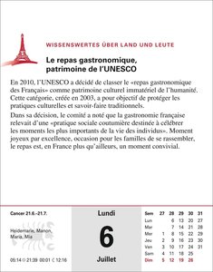 Französisch Sprachkalender 2026