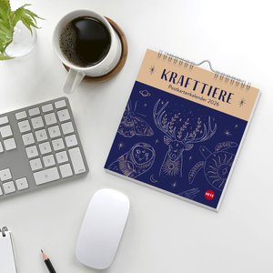 Krafttiere Postkartenkalender 2026
