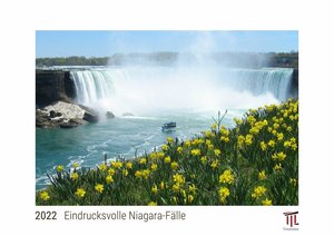 Eindrucksvolle Niagara-Fälle 2022 - White Edition - Timokrates Kalender, Wandkalender, Bildkalender - DIN A4 (ca. 30 x 21 cm)