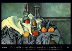 Gemälde von Paul Cézanne 2022 - Black Edition - Timokrates Kalender, Wandkalender, Bildkalender - DIN A4 (ca. 30 x 21 cm)