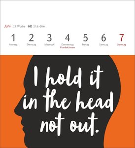 Now I know how the rabbit runs Postkartenkalender 2026 - 53 denglische Sprüche und Sprichwörter