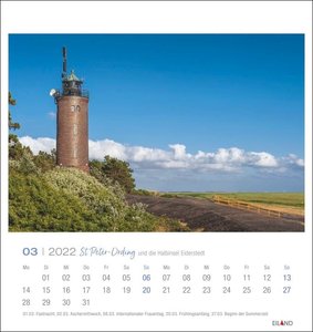 St. Peter-Ording und die Halbinsel Eiderstedt Postkartenkalender 2022