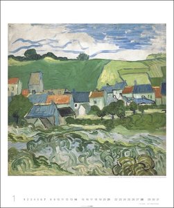 Vincent van Gogh Edition Kalender 2024. Kunstvoller Wandkalender mit den ausdrucksstarken Gemälden des berühmten Künstlers. Großer Kunst-Kalender 2024. 46x55 cm. Hochformat