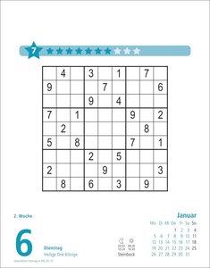 Stefan Heine Sudoku mittel Tagesabreißkalender 2026