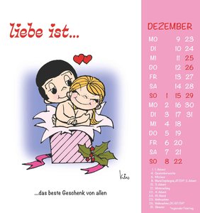 liebe ist... 2024 - Postkarten-Kalender - Kalender-mit-Postkarten - zum-raustrennen - 16x17