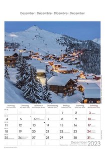 Schweiz 2023 - Bild-Kalender 23,7x34 cm - Switzerland - Regional-Kalender - Wandkalender - mit Platz für Notizen - Alpha Edition