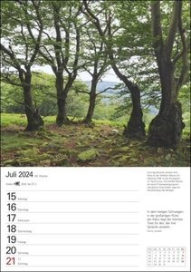 Naturschätze Deutschlands Wochenplaner 2024. Foto-Wandkalender zum Eintragen. Landschaften-Kalender 2024 mit Fotos für Naturfreunde. 25 x 35,5 cm. Hochformat