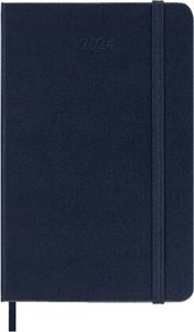 Moleskine 12 Monate Tageskalender 2024, Pocket/A6, Saphir