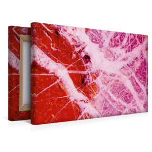 Premium Textil-Leinwand 45 cm x 30 cm quer Stones in Colour - pink abstrakt