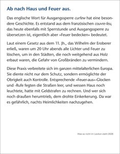 Was so nicht im Lexikon steht Tagesabreißkalender 2026