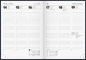 Wochenkalender, Buchkalender, 2024, Stripes, Modell 796, Grafik-Einband