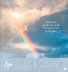 Tage voller Glück Postkartenkalender 2026