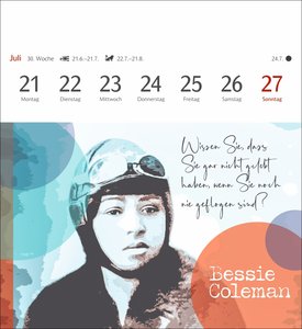Starke Frauen Postkartenkalender 2025