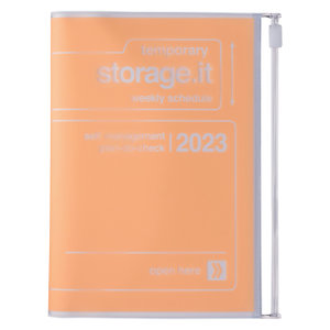 MARK\'S 2022/2023 Taschenkalender A6 vertikal, Storage it, Orange