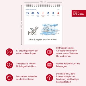 Helme Heine: Philosophisches Premium-Postkartenkalender 2026