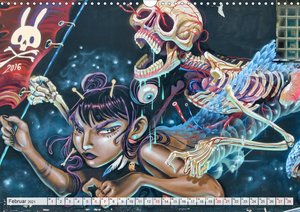 American Street Art - tätowierte Wände (Wandkalender 2021 DIN A3 quer)