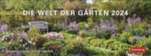 Die Welt der Gärten Premium-Tischplaner 2024. Tischkalender mit 53 faszinierenden Fotos von Gärten auf der ganzen Welt. Dekorativer Tischkalender