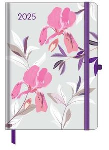 GreenLine Diary Floral 2025 - Buchkalender - Taschenkalender - 16x22