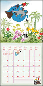 Der kleine Maulwurf 2023 - Wand-Kalender - Broschüren-Kalender - 30x30 - 30x60 geöffnet - Kinder-Kalender